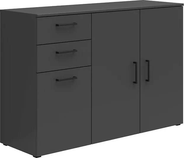 Komoda MultiDo 120 cm se 2 skříňkami a 2 zásuvkami