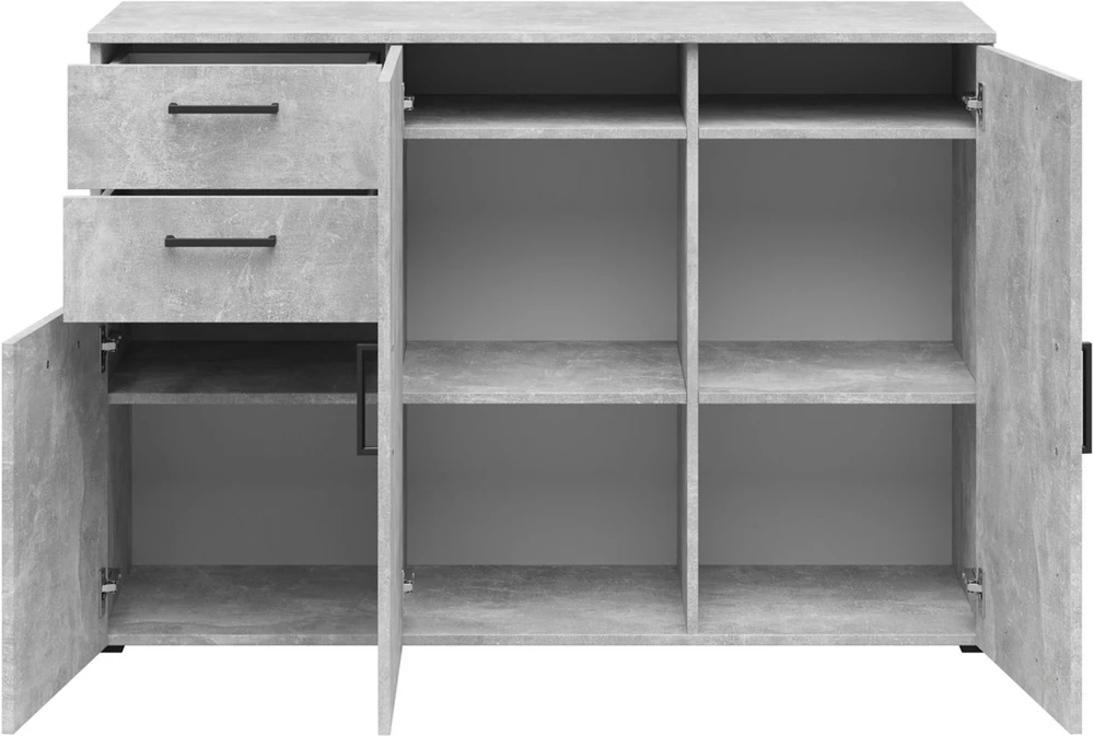 Komoda MultiDo 120 cm se 2 skříňkami a 2 zásuvkami