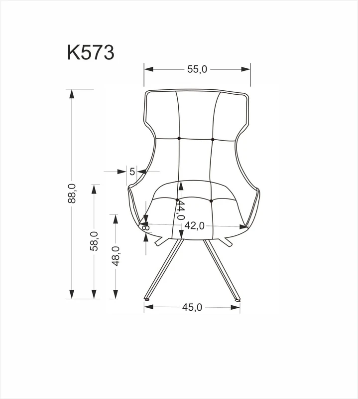 Otočná židle K573