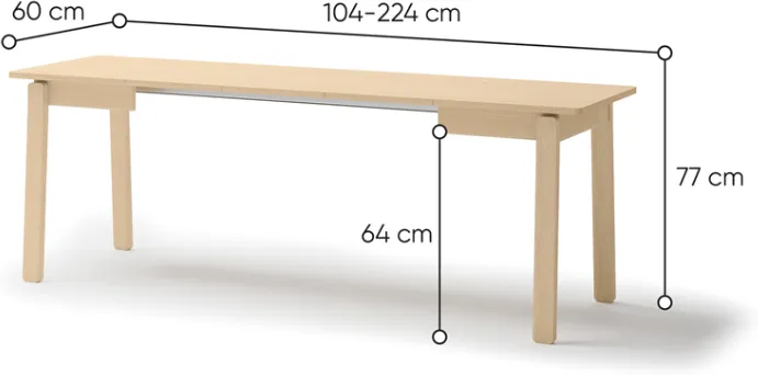 Rozkládací stůl 104-224 Plot
