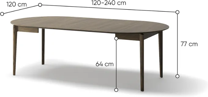 Stół rozkładany 120-240 Plot