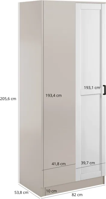 Szafa jednodrzwiowa narożna Kami