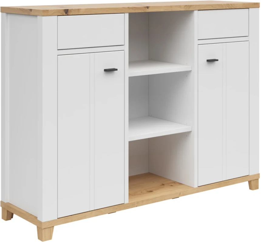 Dvoudveřová komoda 135 se zásuvkami Hygge