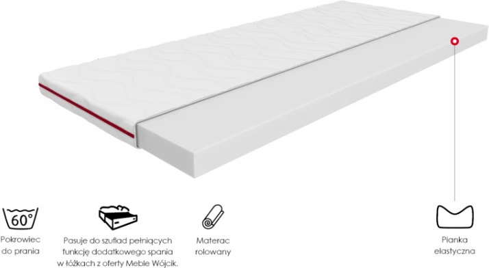 Materac 80 Piankowy Tukan 