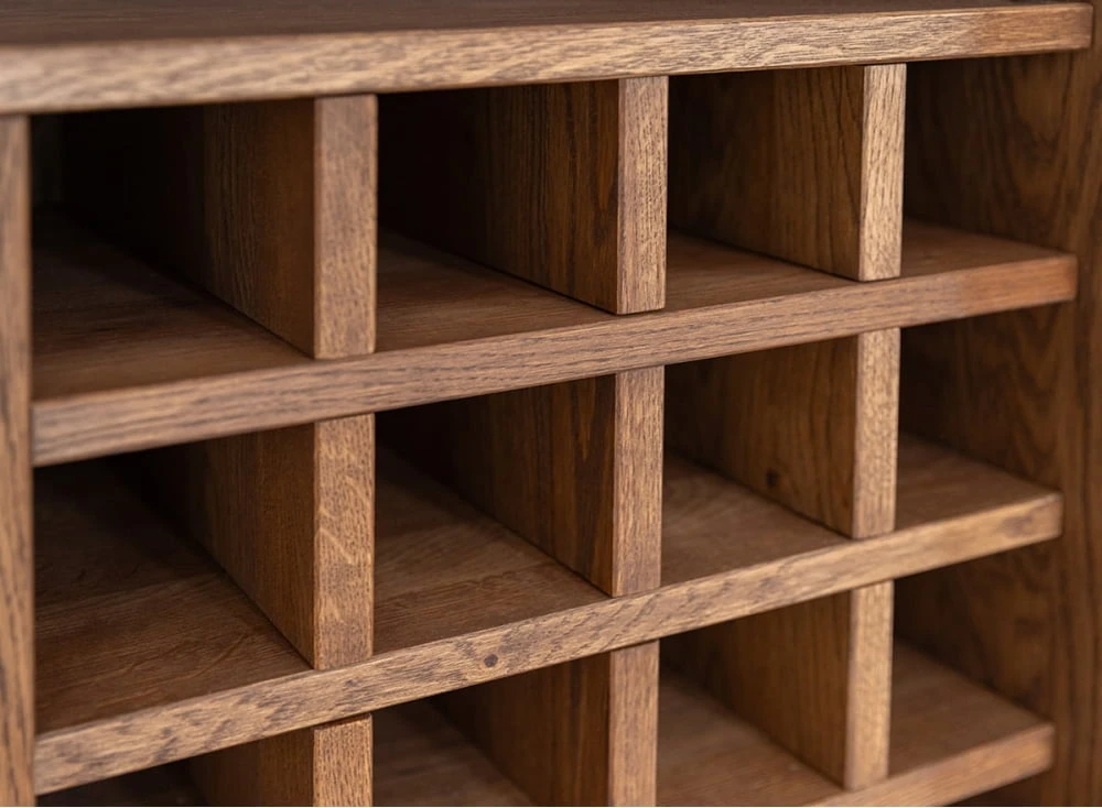 Komoda s barem a sklem Modern Loft Tabacco