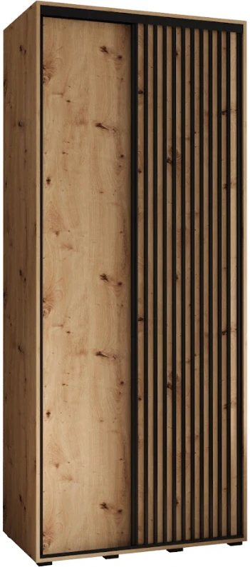 Šatní skříň s posuvnými dveřmi Sapporo 1 100, hloubka 45 cm