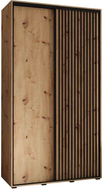 Šatní skříň s posuvnými dveřmi Sapporo 1 130, hloubka 45 cm