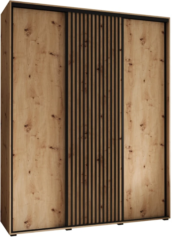 Šatní skříň s posuvnými dveřmi Sapporo 1 200, hloubka 45 cm