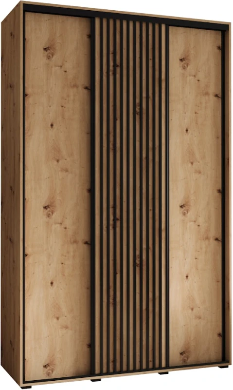 Šatní skříň s posuvnými dveřmi Sapporo 1 150, hloubka 60 cm