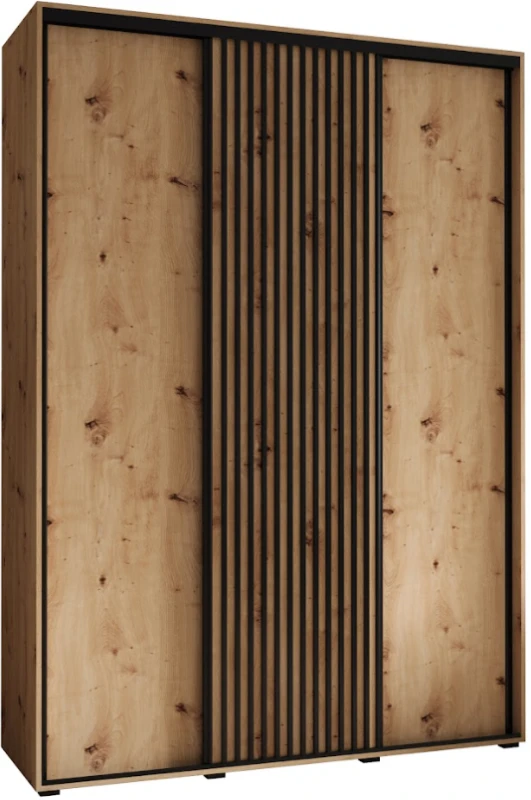 Šatní skříň s posuvnými dveřmi Sapporo 1 170, hloubka 60 cm
