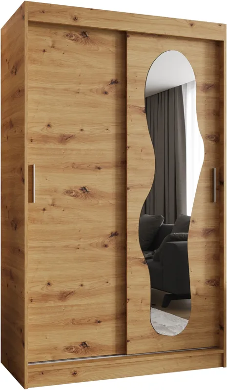 Šatní skříň s posuvnými dveřmi Ultra 120 cm