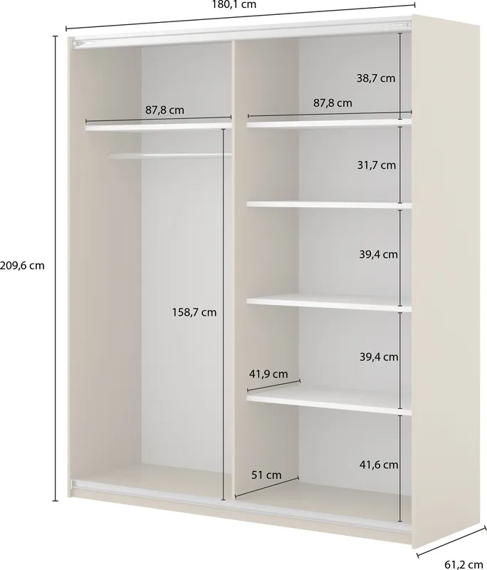 Szafa przesuwna 180 Niva