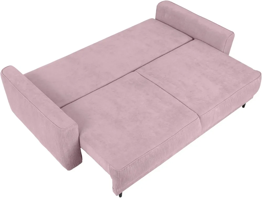Sofa Larisa z funkcją spania i pojemnikiem na pościel 