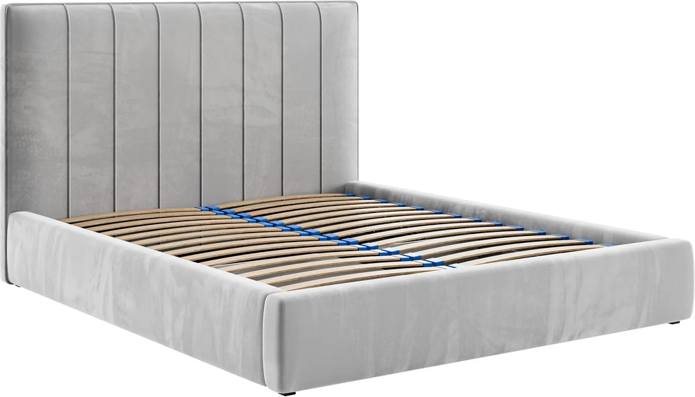 Čalouněná postel Temaro 160x200 s roštem a elegantním čelem