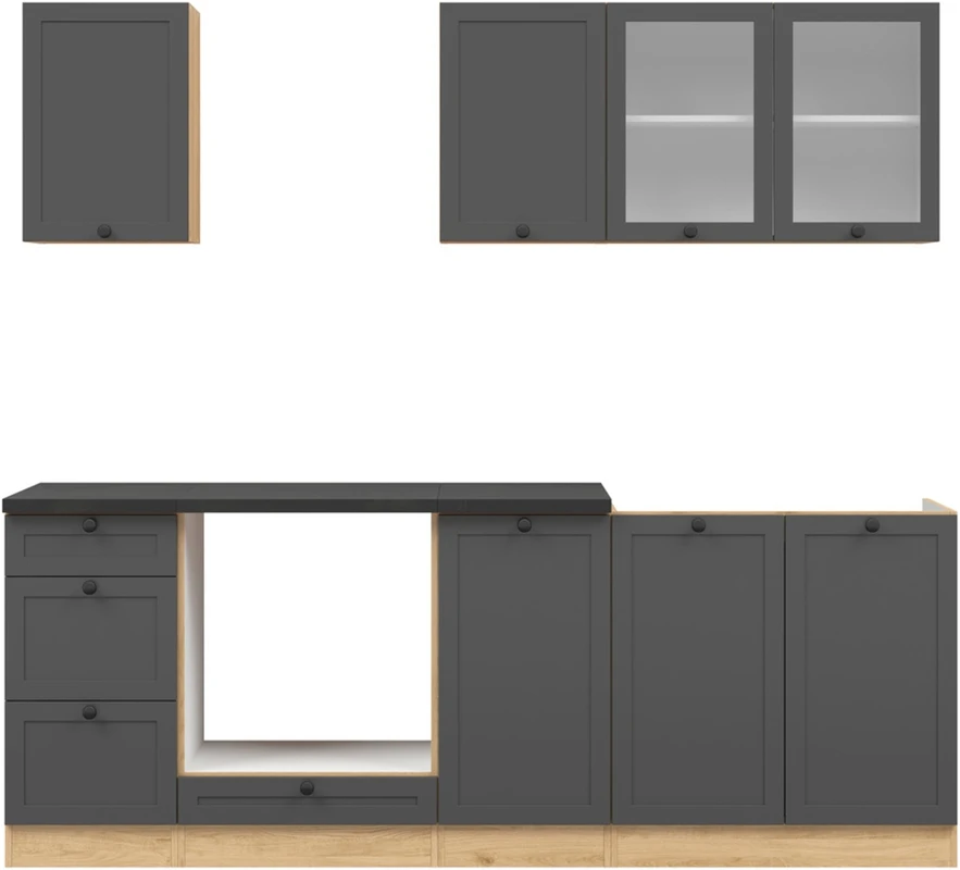 Kuchyňská linka Junona Line 220 cm s pracovní deskou