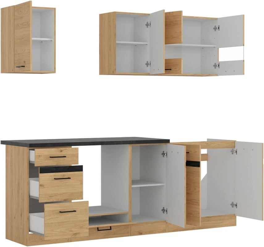Komplet kuchenny Junona Line 220 cm z blatem
