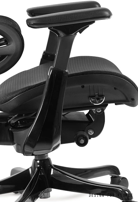 Fotel Ergothrone Black Gun