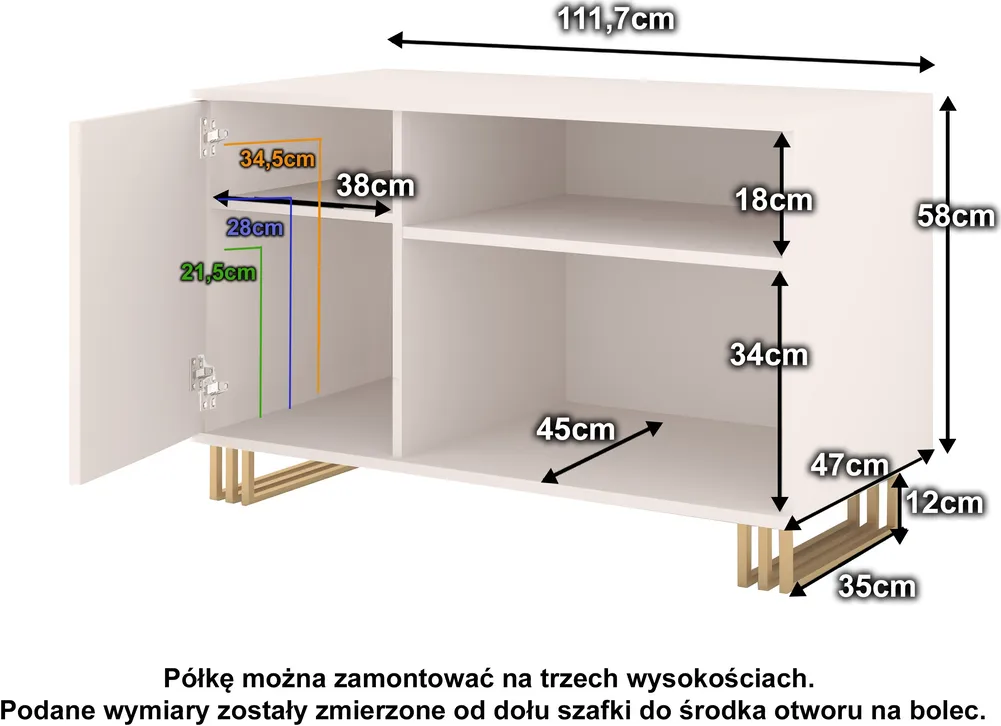 Skříňka Klara II jednodveřová