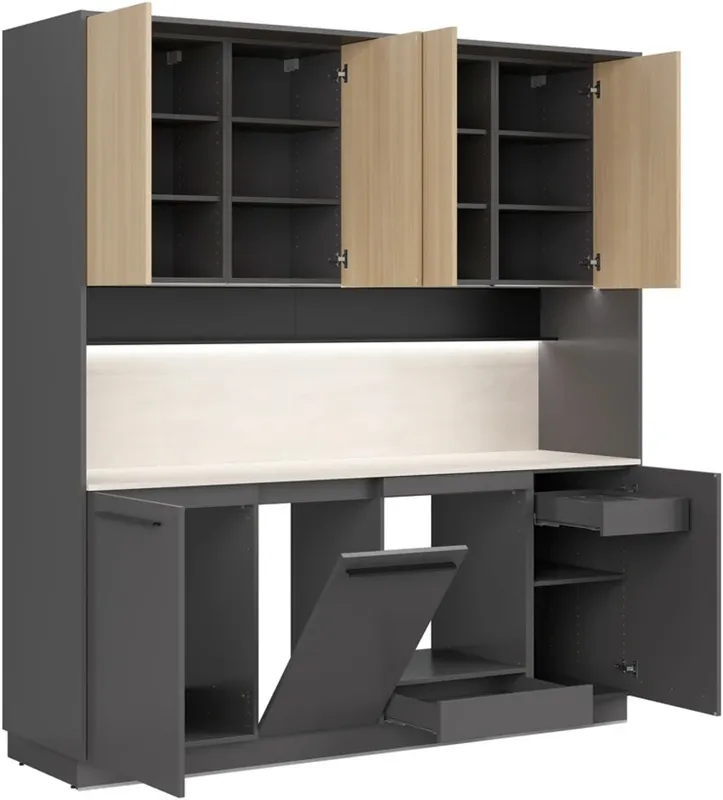 Kuchyňská linka Milino Small 210 s deskou stolu / plochou stolu
