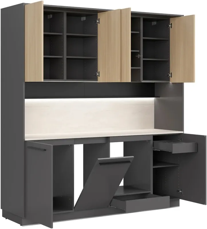 Kuchyňská linka Milino Small 210 s deskou stolu / plochou stolu