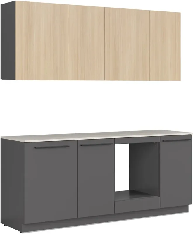 Kuchyňská linka Milino Small 210 s deskou stolu / plochou stolu