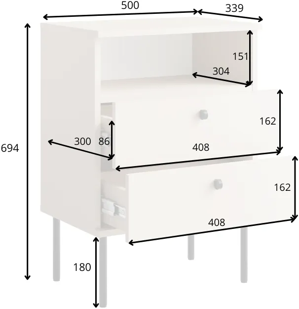 Stolik nocny High II