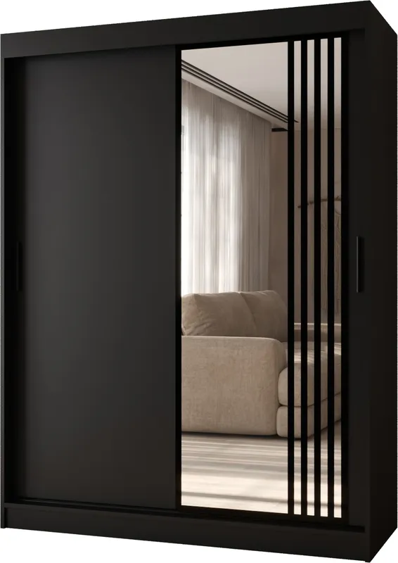 Šatní skříň s posuvnými dveřmi Glossy 150 cm