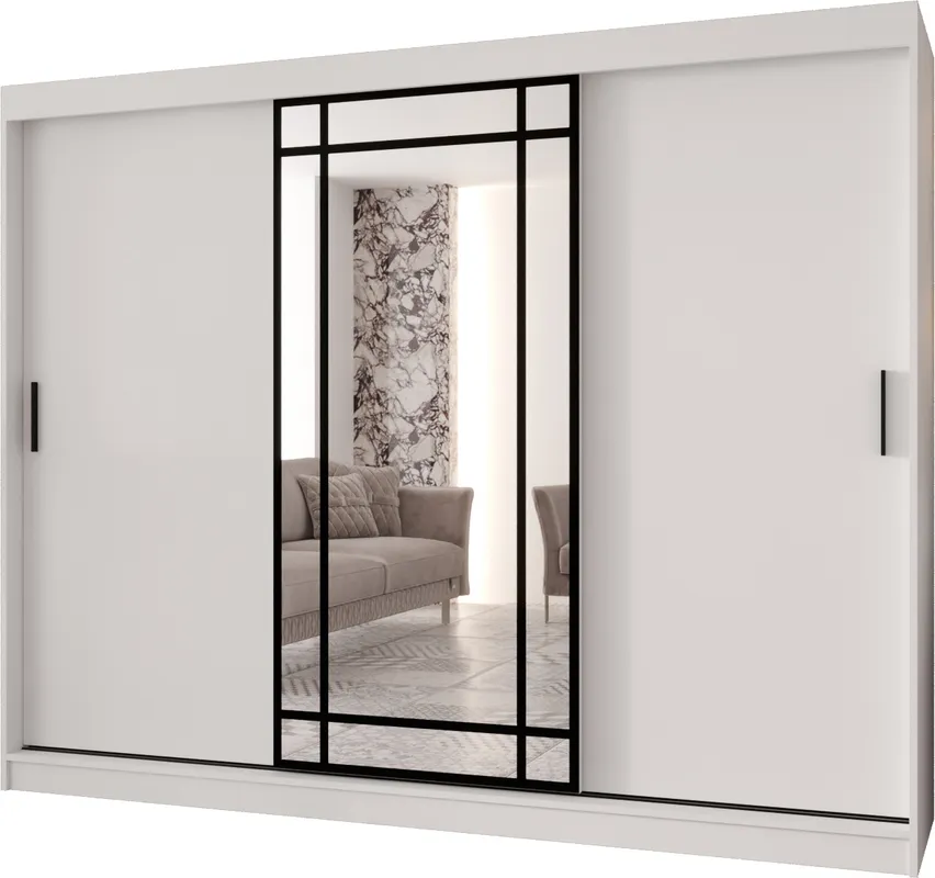 Šatní skříň s posuvnými dveřmi Almeria 250 cm