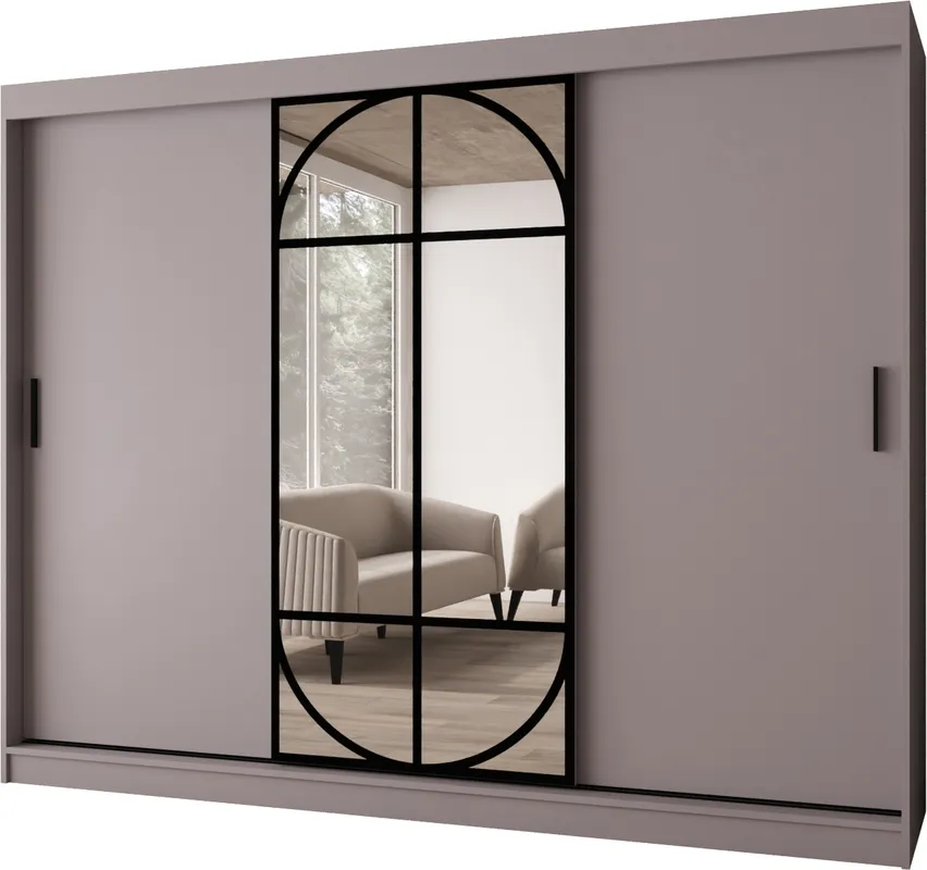 Šatní skříň s posuvnými dveřmi Lugo 250 cm