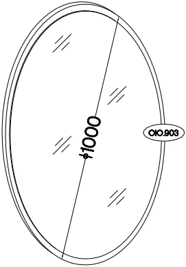 Zrcadlo Ovalio