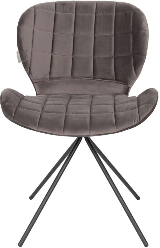 Krzesło velvet szare OMG