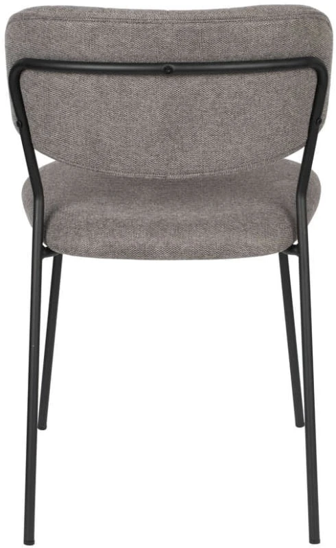 Židle Jolie, šedá s černým rámem