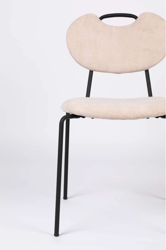 Krzesło Aspin jasnoróżowe