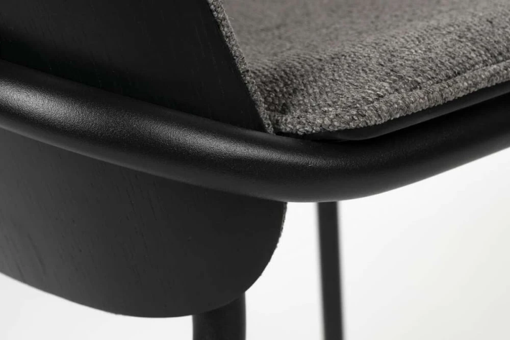 Krzesło Clip, czarno/szare