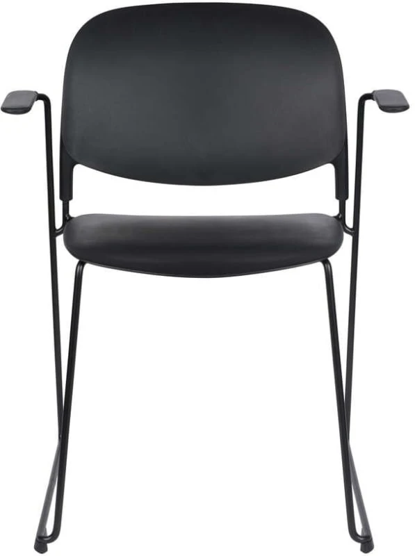 Krzesło z podłokietnikami Stak czarny