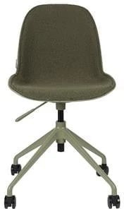 Krzesło na kółkach zielone Albert Kuip