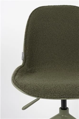 Krzesło na kółkach zielone Albert Kuip