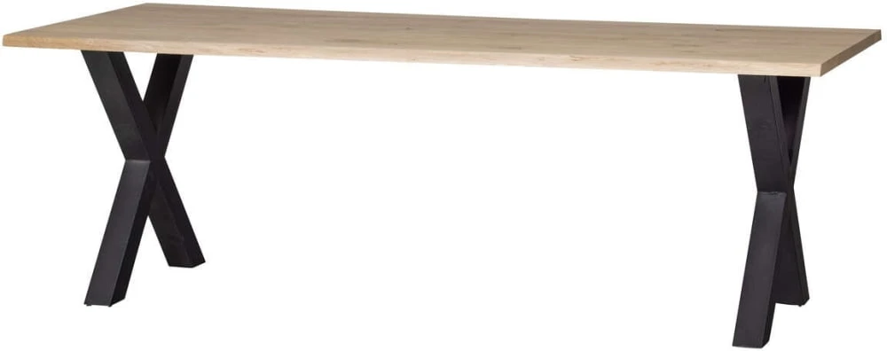 Stół dębowy z noga X 199x90 Tablo