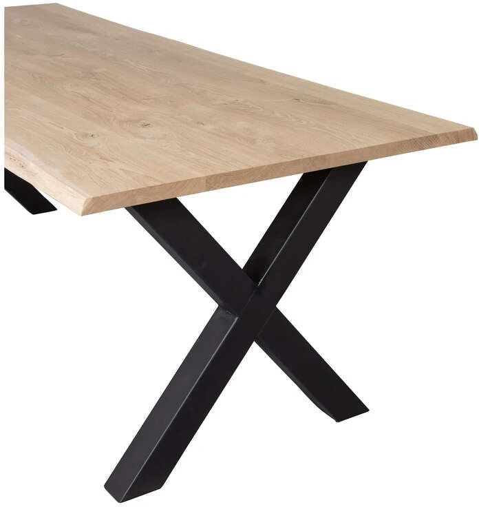 Stół dębowy z noga X 199x90 Tablo