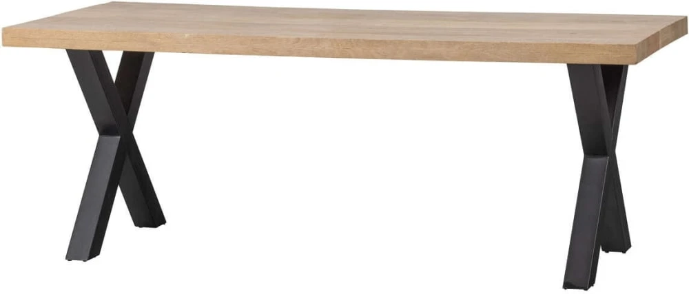 Stół z drewna mango z noga X 180x90 Tablo
