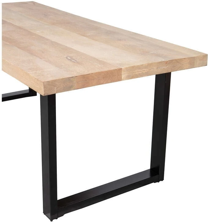 Stół z drewna mango z nogą U 180x90 Tablo