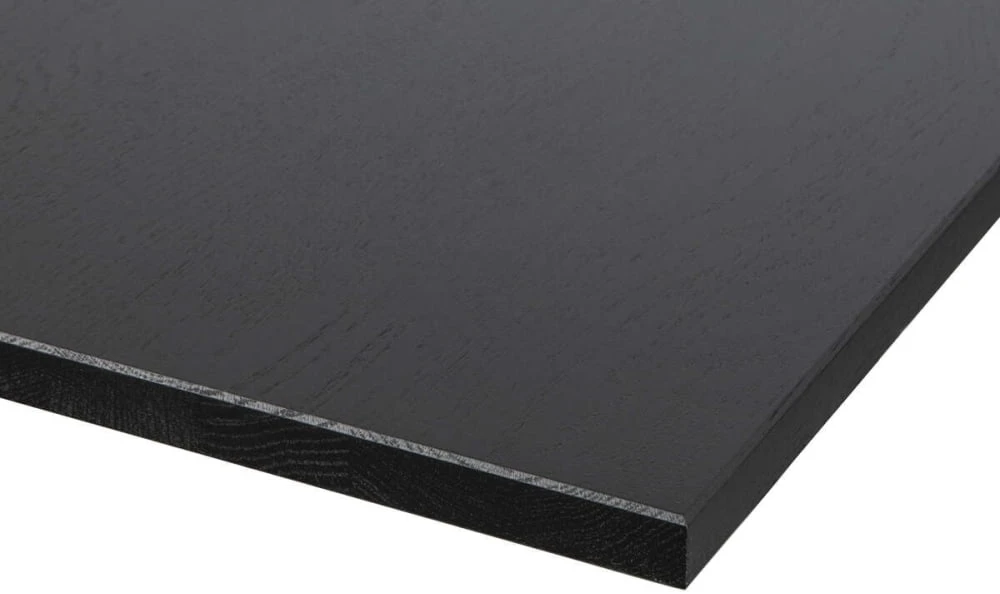 Stół z kwadratową nogą 220x90 Tablo, dąb czarny
