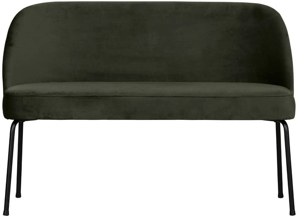 Sofa / ławka ciemnozielona velvet Vogue