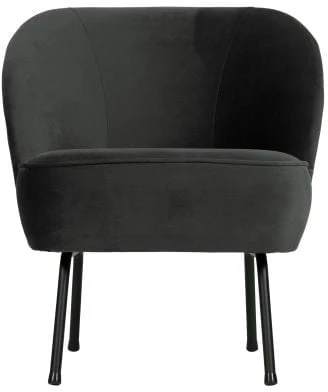 Fotel czarny velvet Vogue