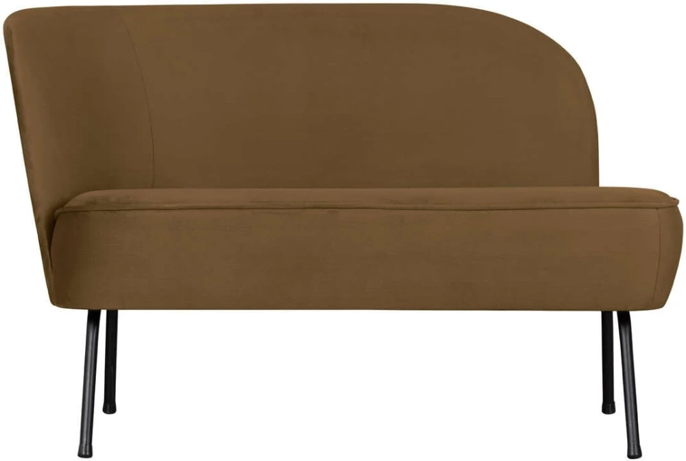 Sofa miodowa velvet Vogue - lewa
