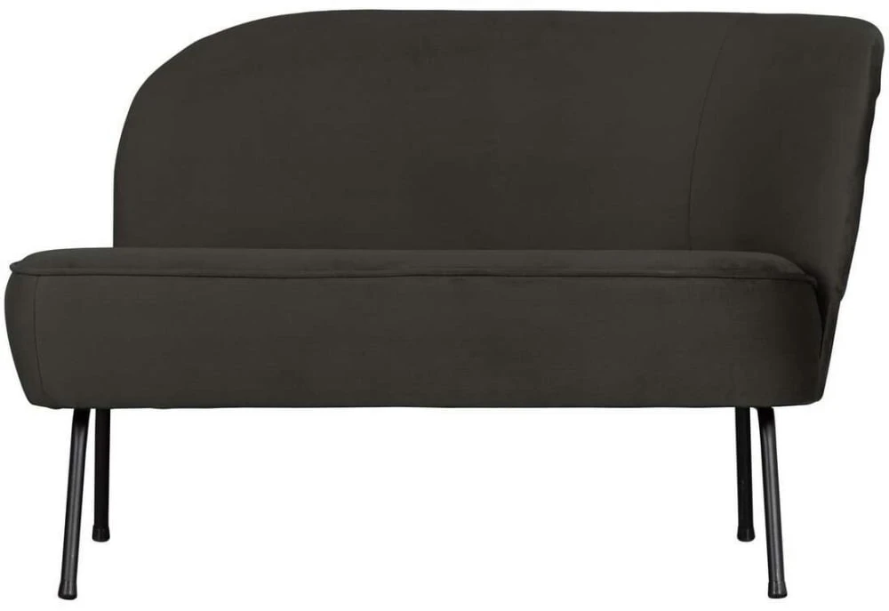 Sofa czarny velvet Vogue - prawa