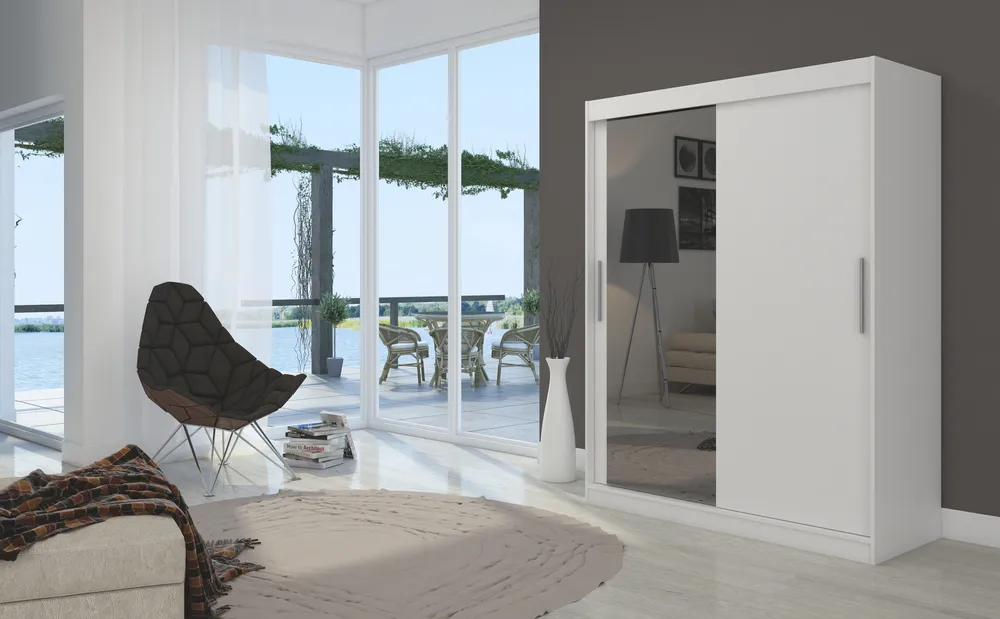 Šatní skříň Bianco 150 cm