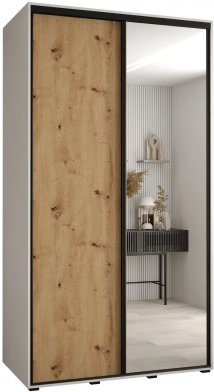 Szafa przesuwna z lustrem wysoka Davos 3 140 głębokość 60 cm