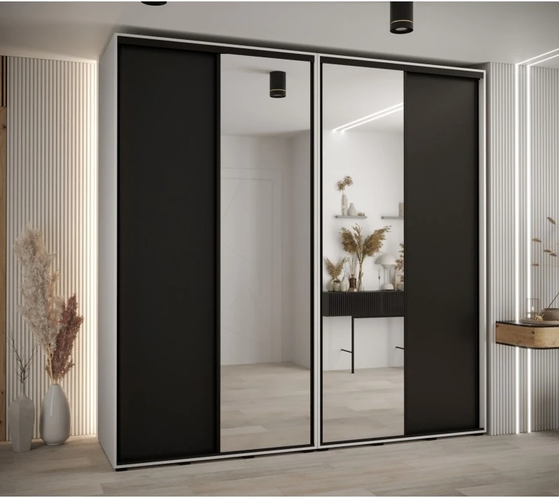 Vysoká šatní skříň s posuvnými dveřmi Davos 3 240, hloubka 60 cm, výška 235,2 cm