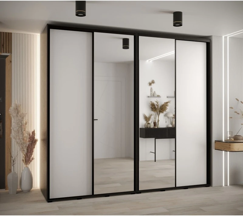 Szafa przesuwna z lustrem wysoka Davos 3 260 głębokość 60 cm